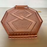 Rosaline B style pink glass tray dish