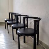 Vintage Niels Jorgen Haugesen String chairs for Tranekaer, Denmark 1980s
