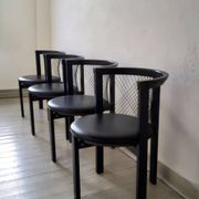 Vintage Niels Jorgen Haugesen String chairs for Tranekaer, Denmark 1980s