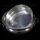 Silver-plated vegetable dish with matching tray – stamped
