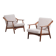 Fauteuils en teck par H. Brockmann-Petersen pour Randers Møbelfabrik, années 1960, ensemble de 2