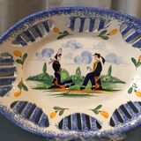 Coupe a fruits gabriel fourmaintraux breiz pierrick a decor d'un couple de bretons