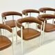Vintage dining chairs by A. Dal Vera e Figli & Flam Sansoni