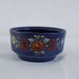 Vintage coffee set - blue and red flower patterns