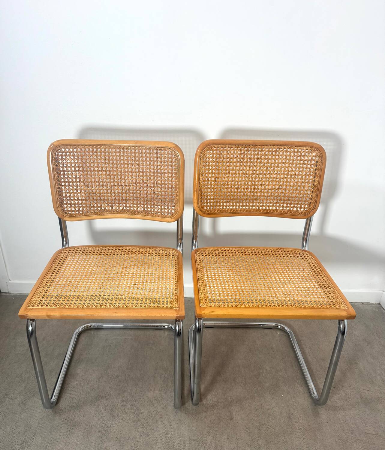 Paire de chaise Cesca Marcel Breuer b32 made in Italy