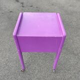 Bedside table vintage 1960 Scandinavian compass legs