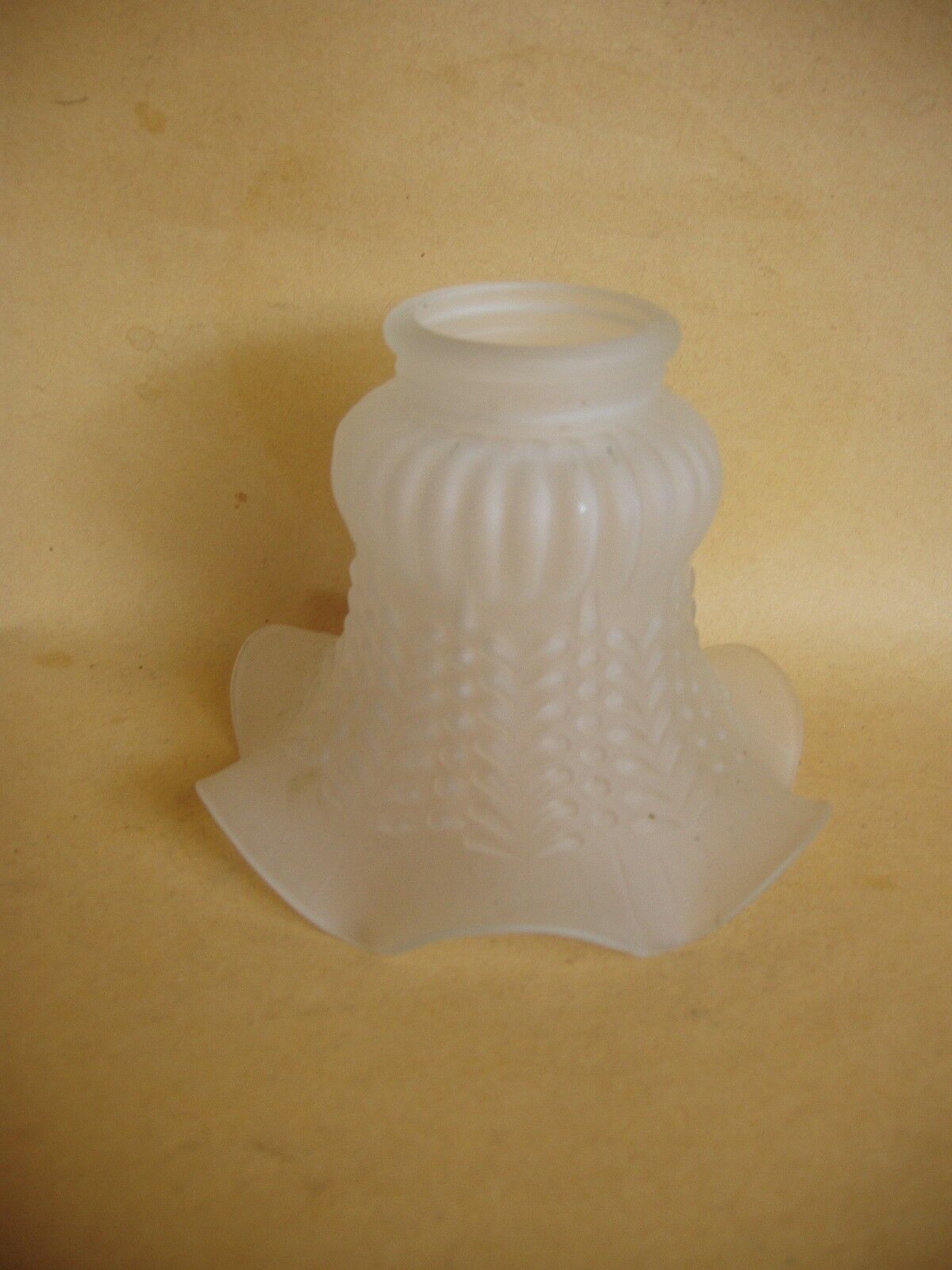 Paire de tulipes en verre moulé pressé 1900