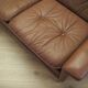 Brown leather sofa, Danish design, 1960s, manufactured by AS Vejen Polstermøbe