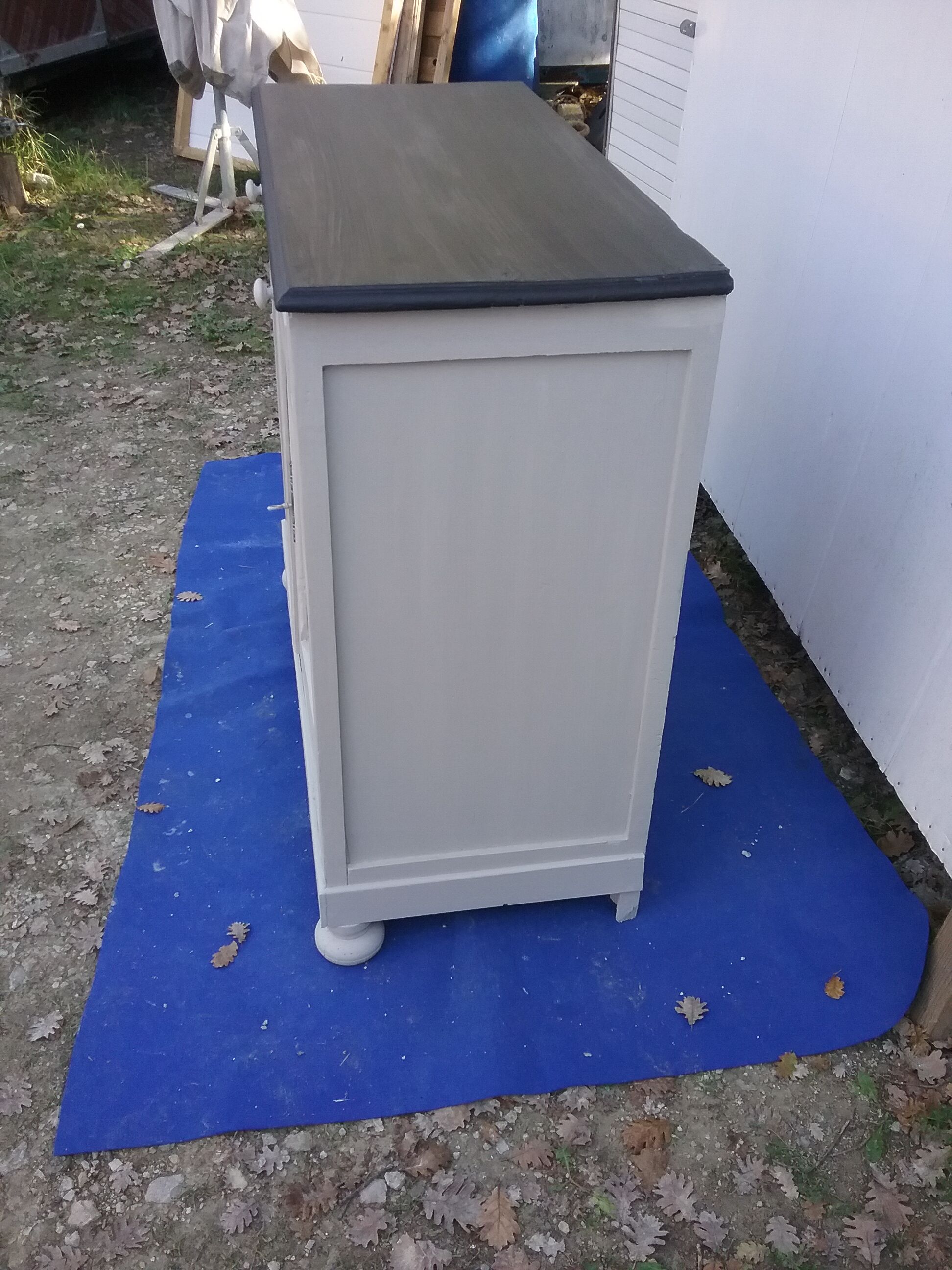 Vintage grey buffet