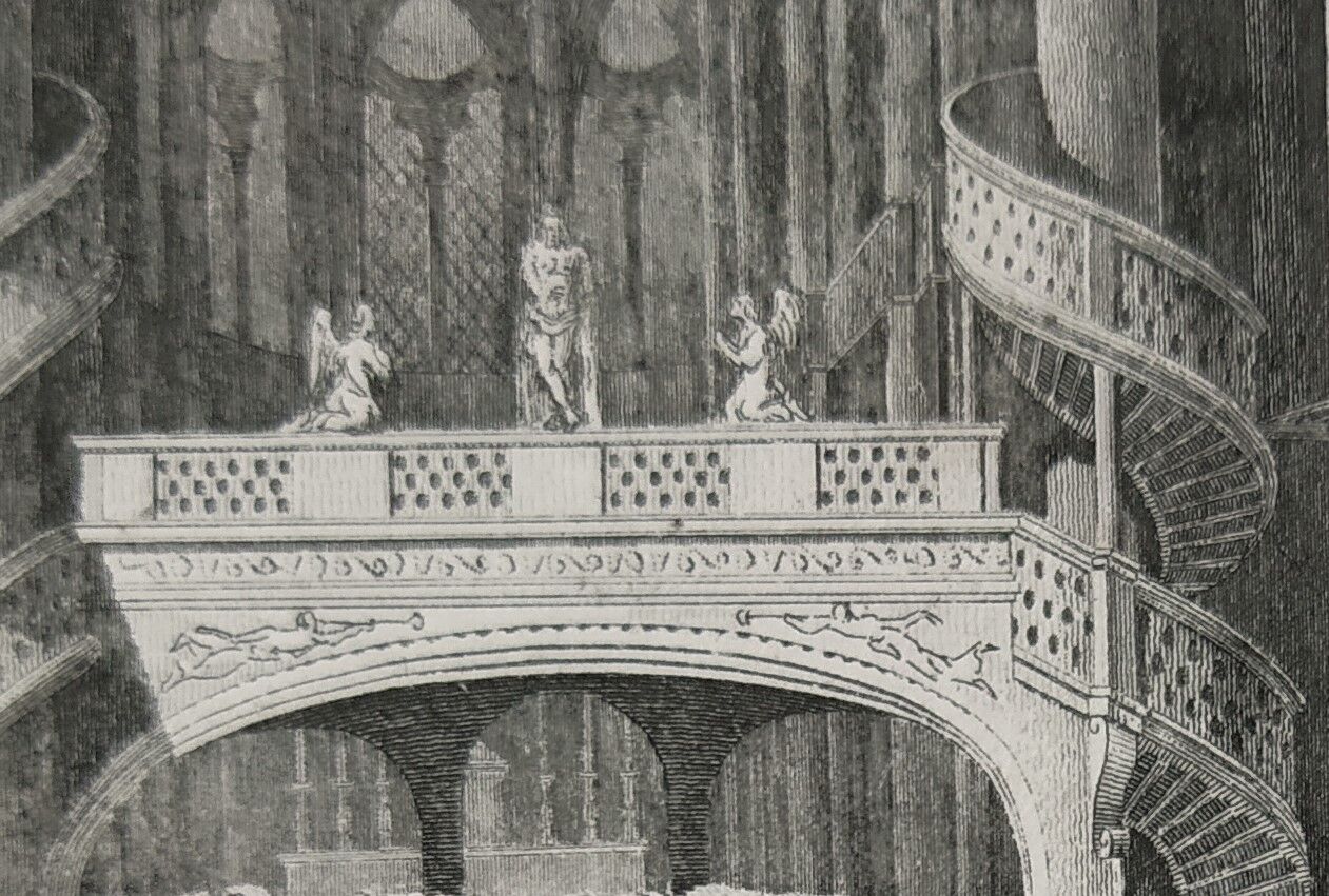 Engraving from 1810 of "Saint Etienne-Du-Mont"