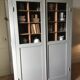 Antique Parisian wardrobe with interior compartments.