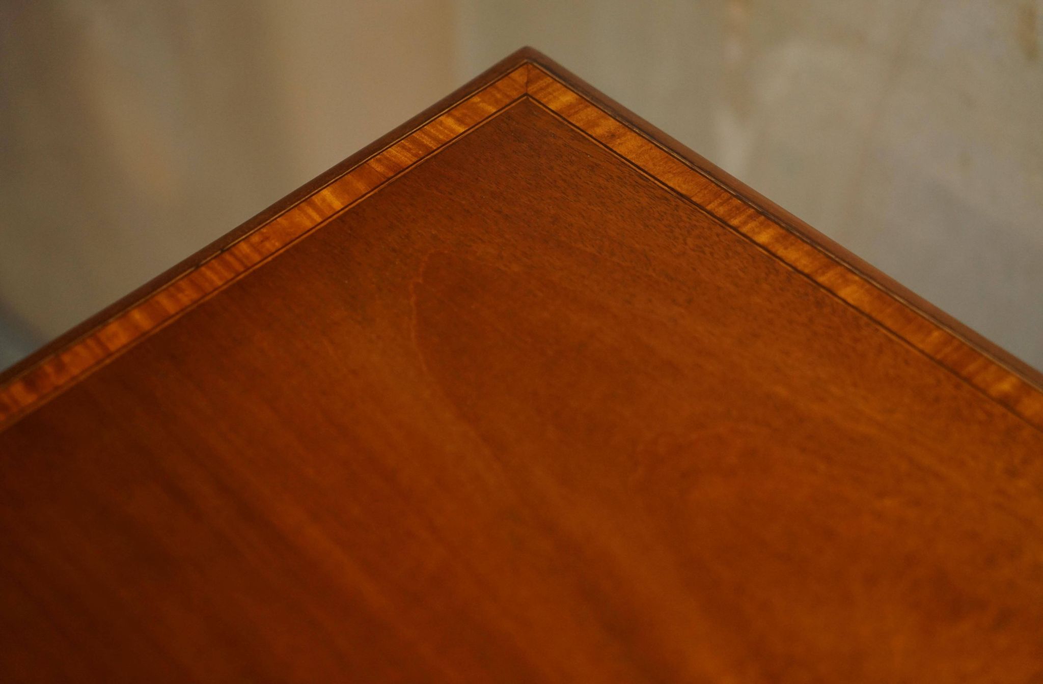 Restored Victorian walnut revolving library.