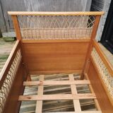 Rattan crib