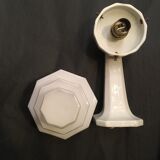 Wall light porcelain and Opaline with Gradin, art deco 1930