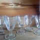 Cinq verres apéritif de bistrot années 40