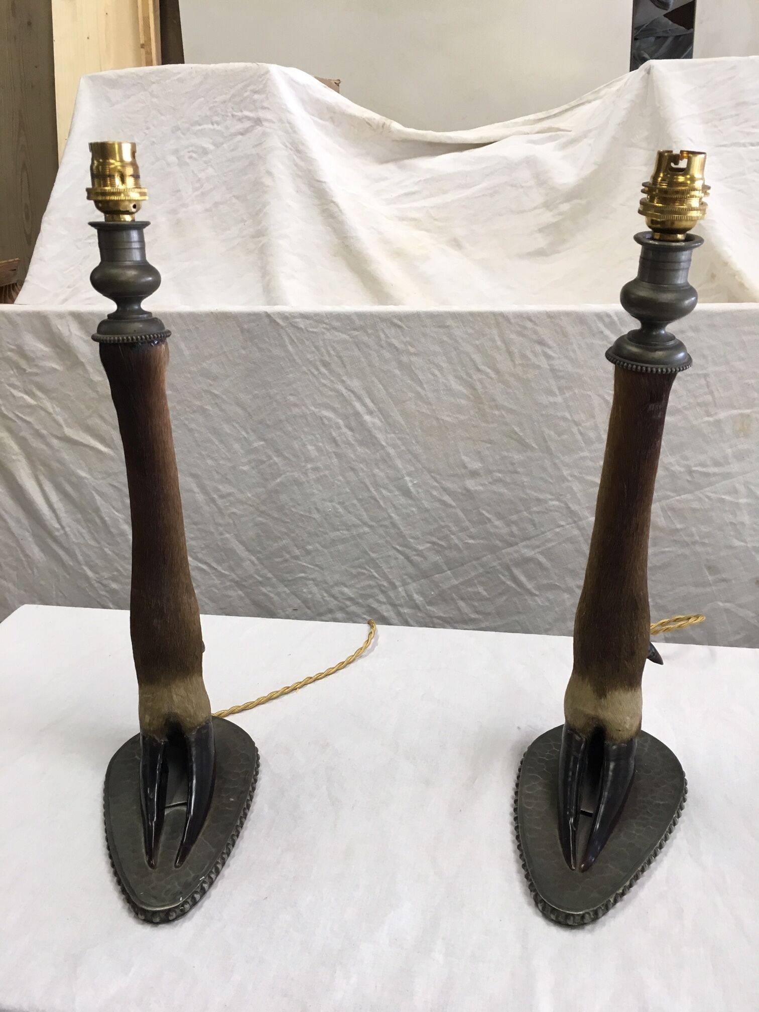 Doe foot lamps