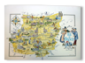 Carte de l'Ile de France dessinée par Jacques Liozu