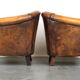 Set of 2 stylish yet beautiful and comfortable sheepskin club armchairs