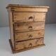 Rustic Primitive Natural Pine Small Apothecary Chest, 1940s