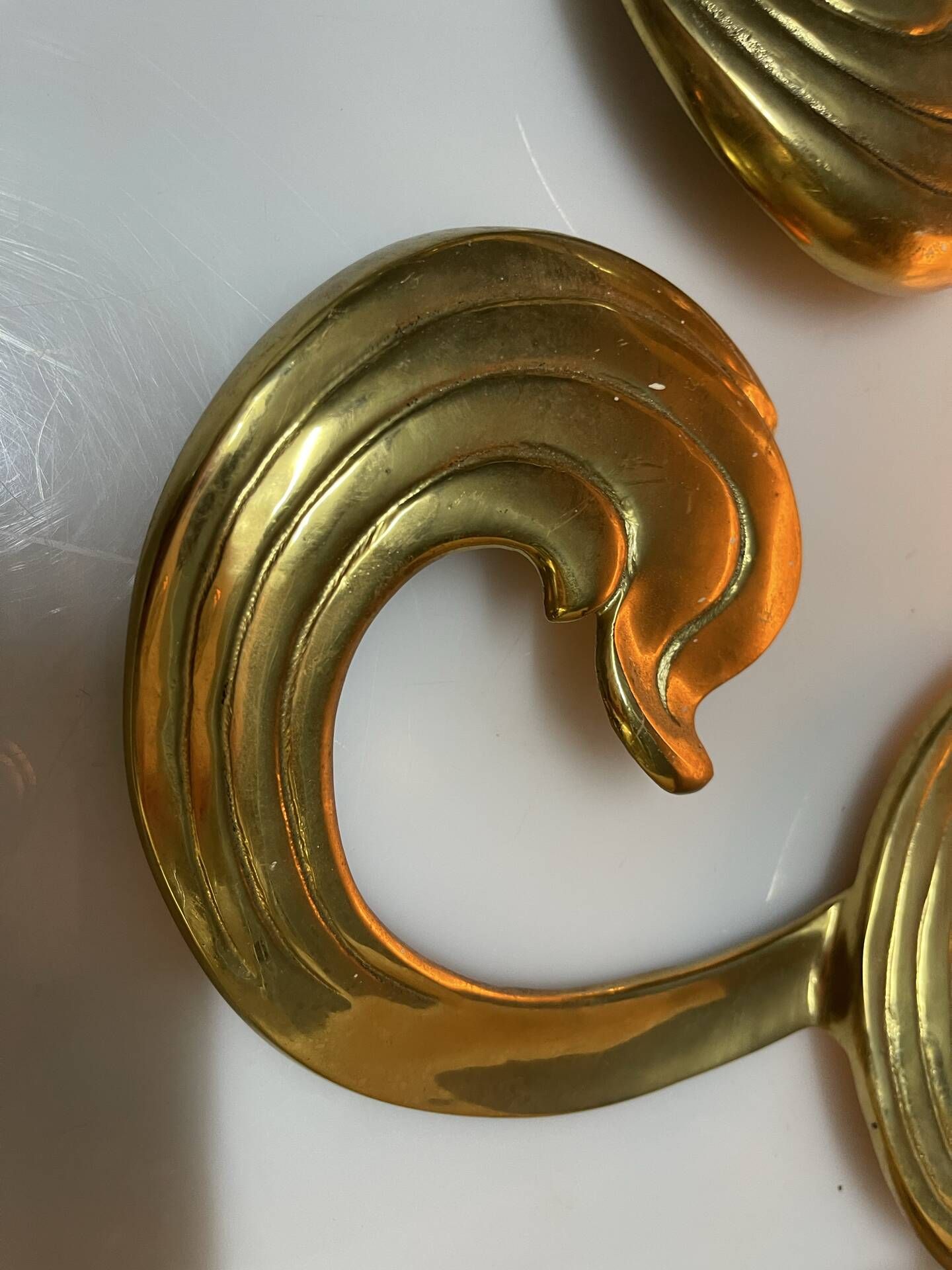 Large Brass Sconces Set of 4 by Hans Möller, Germany, 1960s