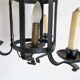 Lustre rond de château médiéval forgé à la main en France