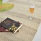 Tapis kilim de couloir en jute beige et marron