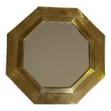 Oriental brass mirror