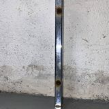 End table in chrome and smoked glass