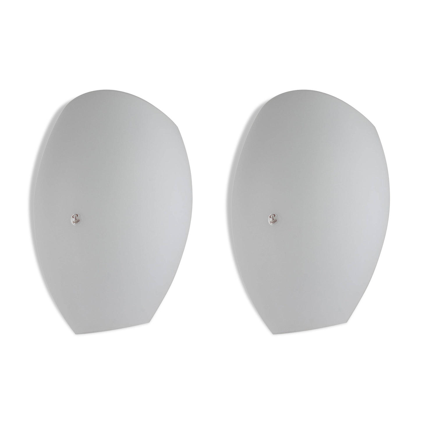 Pair of opaline glass wall sconces by Peill & Putzler, Germany