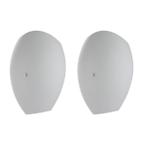 Pair of opaline glass wall sconces by Peill & Putzler, Germany