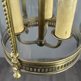 Louis XVI style lantern in bronze and glass, 20th century
