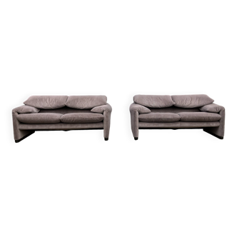 2x Cassina Maralunga 2zit originele ribble stof