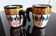 Saint John of Brittany / Pair of earthenware mugs