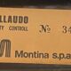 Set of 6 black lacquered and cane chairs by Montina s.p.a.