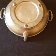 Heated plate. 19th century dish warmer.