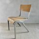 Wooden and metal chair by James Leonard, 1950s