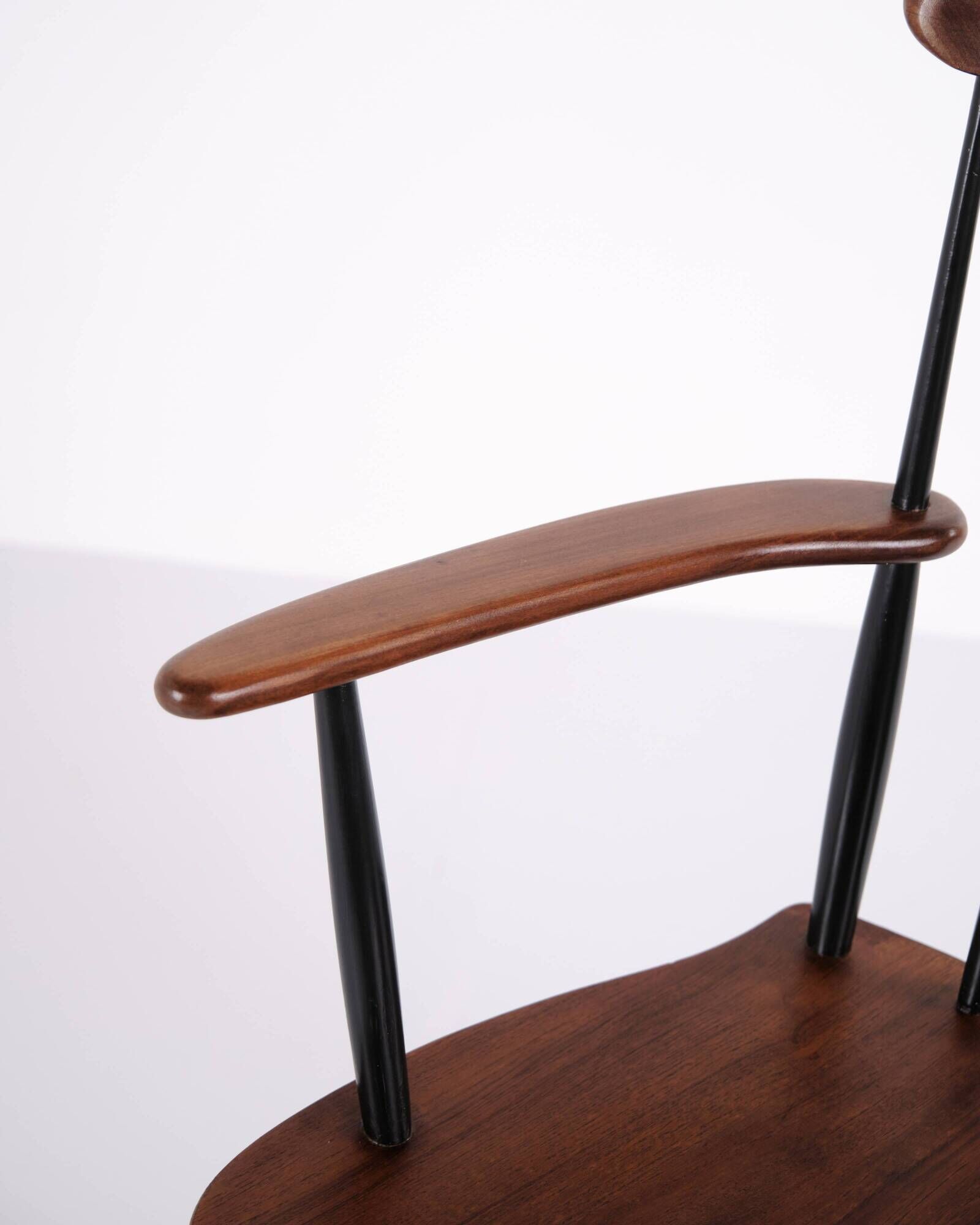 Armchair - Rosewood and black painted - Poul M. Volther - Farstrup - 1960s