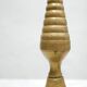 Pair of vintage candle holders in golden brass