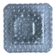Square vintage moulded glass ceiling light fixture.