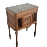 Walnut and green marble sideboard – Louis XVI style – Early 19th century