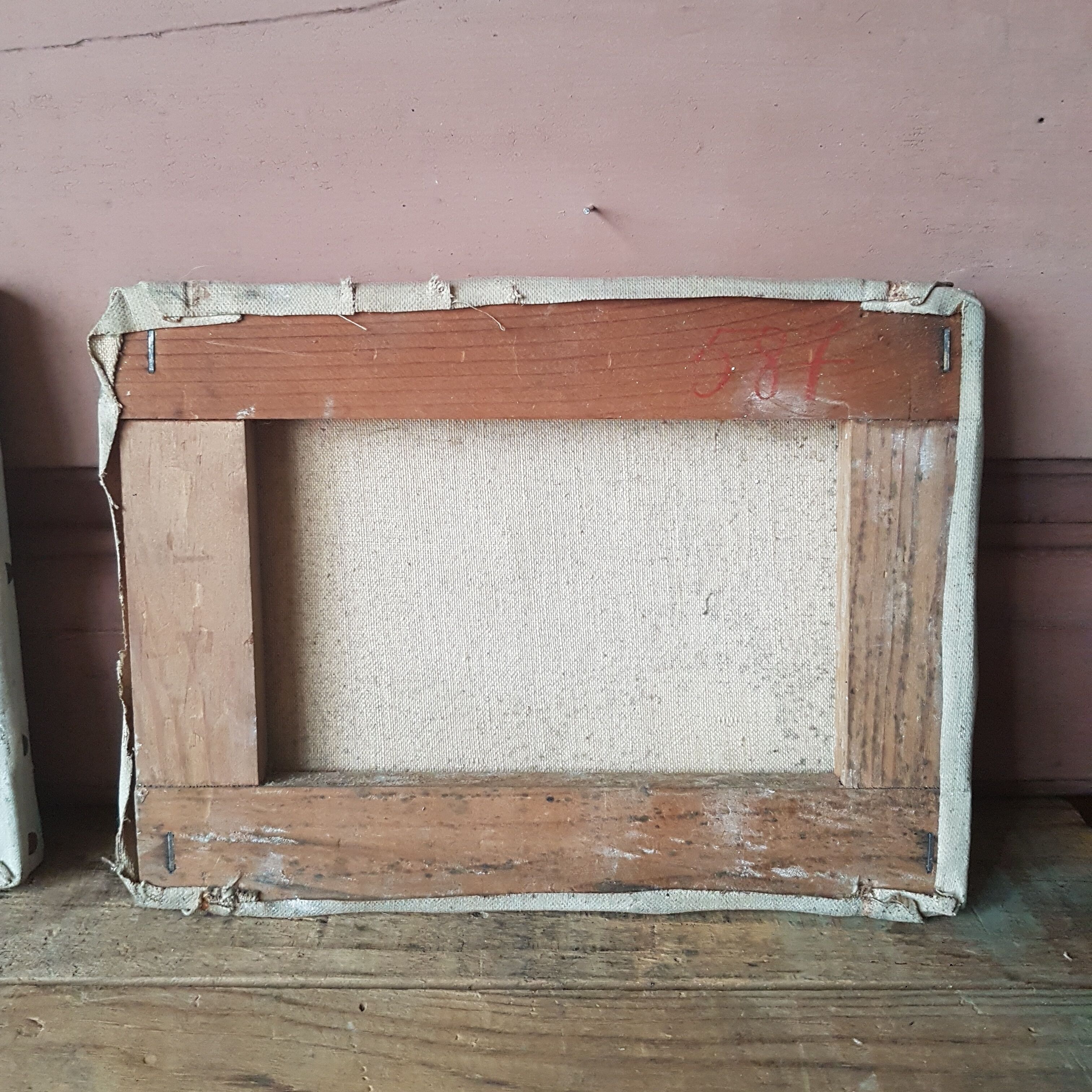 Oil on canvas early 20th signed