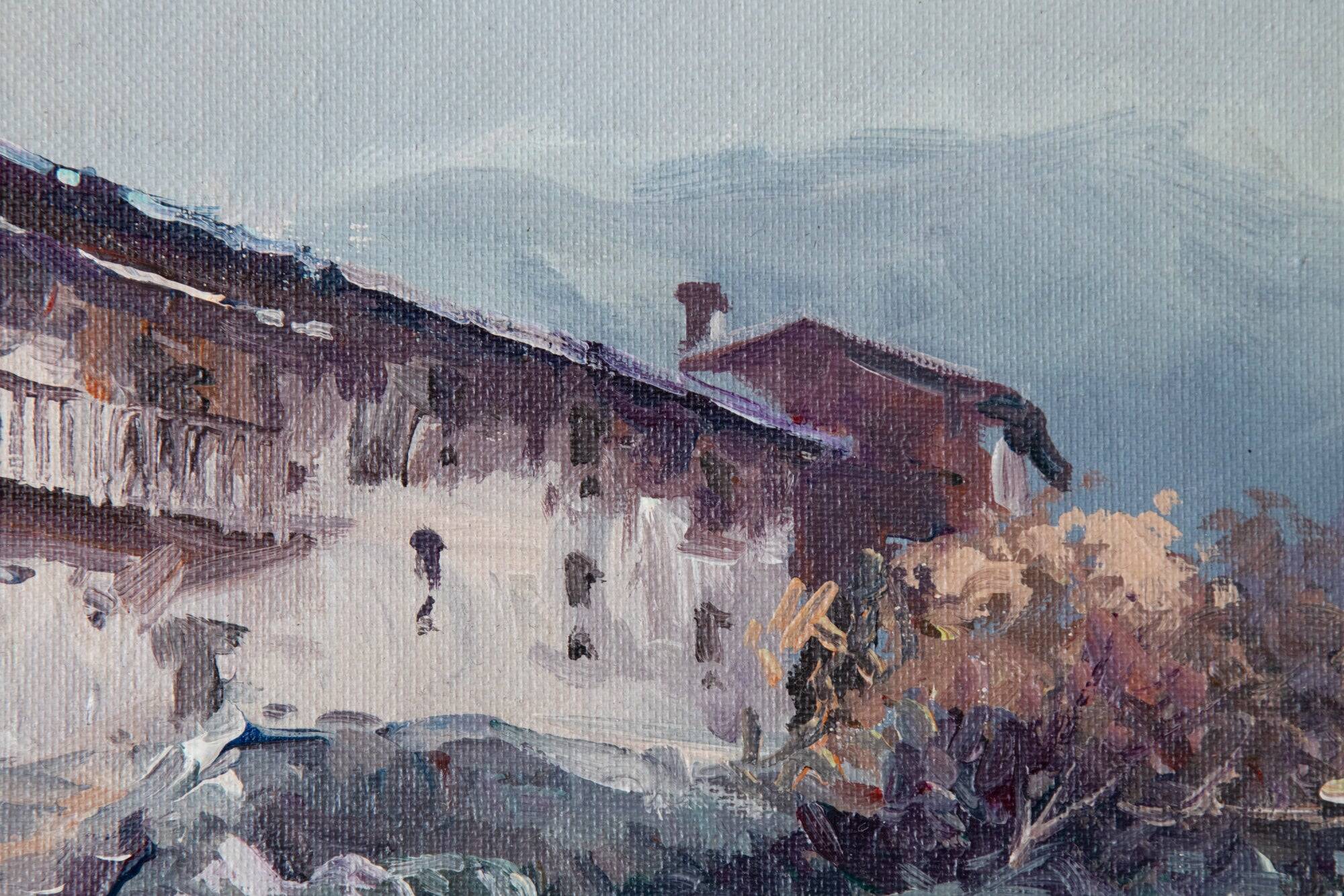 Oil Study - Spanish Farm Building