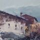 Oil Study - Spanish Farm Building