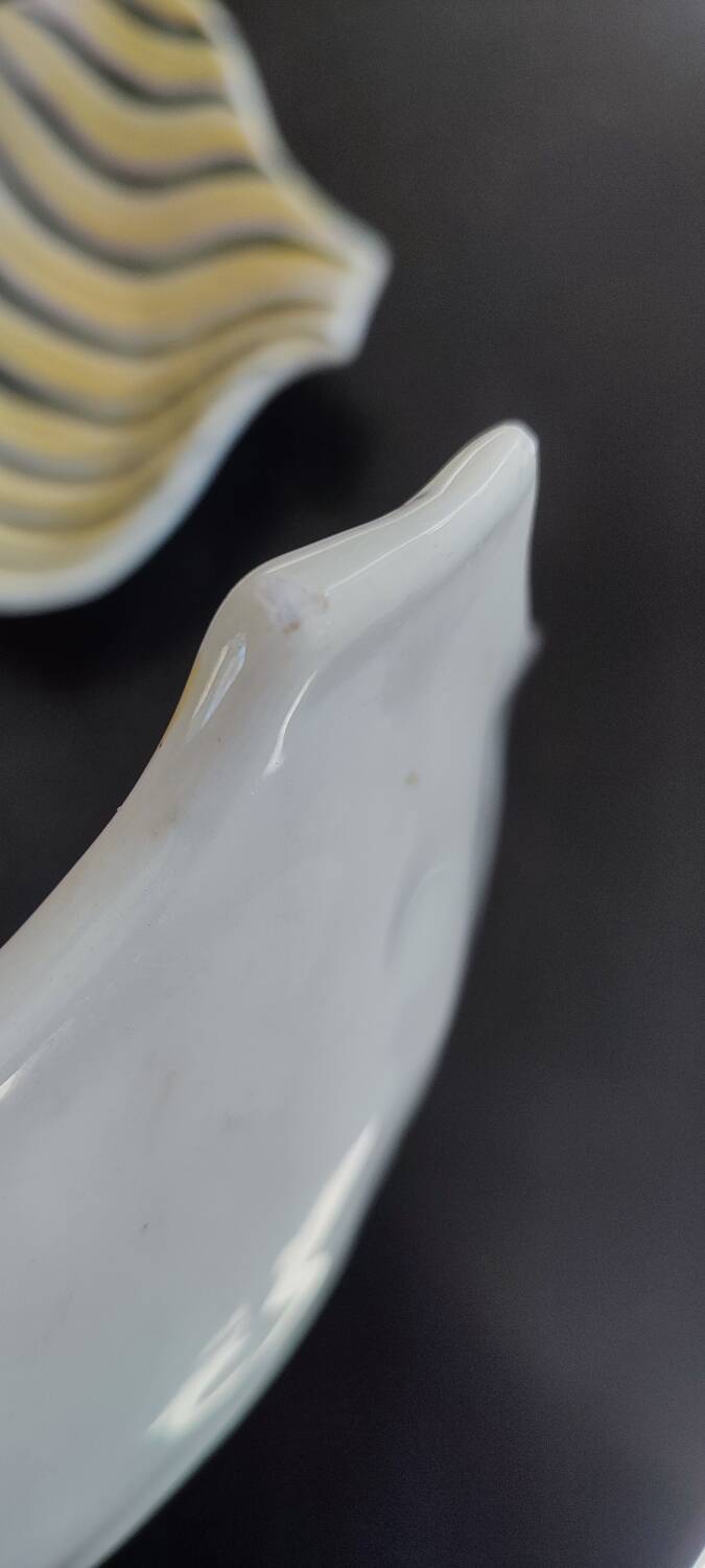Large bowls, empty pockets by Alessio Tasca in Italian ceramic 60-70