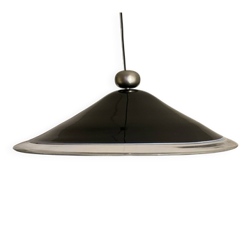 Lustre rond en verre de Murano Leucos, grand modèle par Renato Toso, modèle Melania.