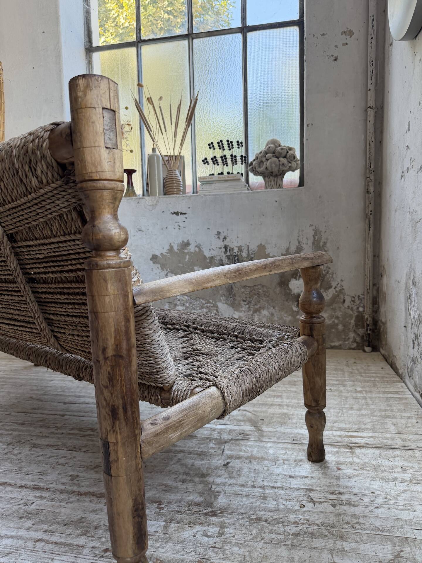 Audoux and Minet cord bench