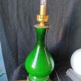 Lampe faience verte