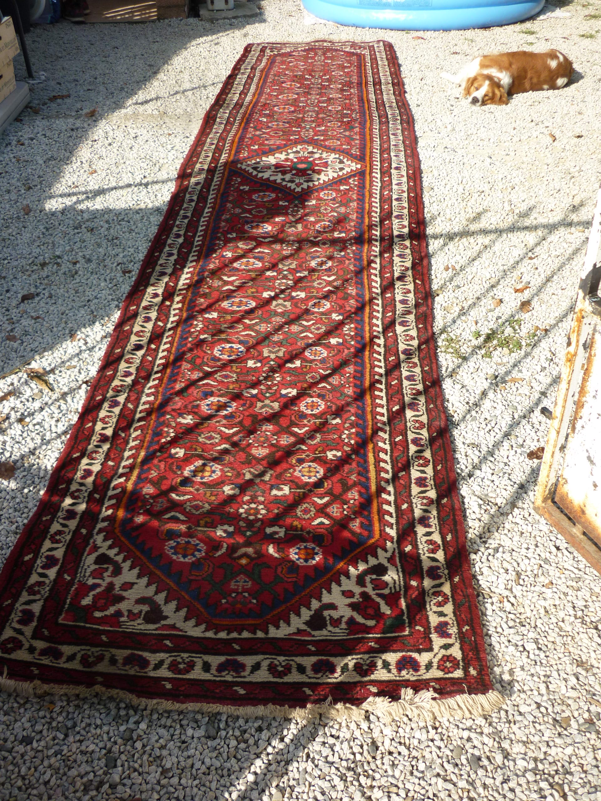 Hallway carpet in wool - 441x86cm