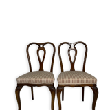 4 chaises de salle à manger en noyer, années 1950.