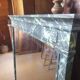 Large mirror - trumeau with a wooden frame imitating marble - 20th century